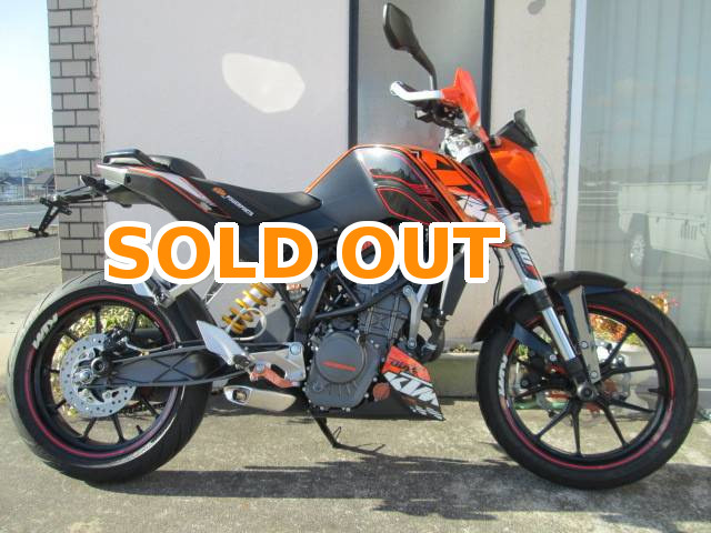 KTM 125DUKE ご成約いただきました。